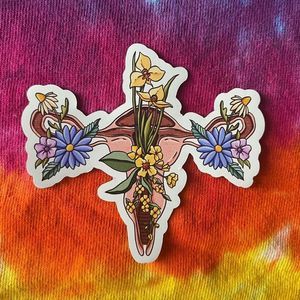 Feminine Energy Floral Woman Empowerment Feminist Magnet